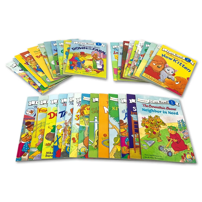 ingles story picture book eu posso ler phonics os ursos berenstain ajuda as criancas ser leitor brinquedo educacao infantil 34 pcs set 01