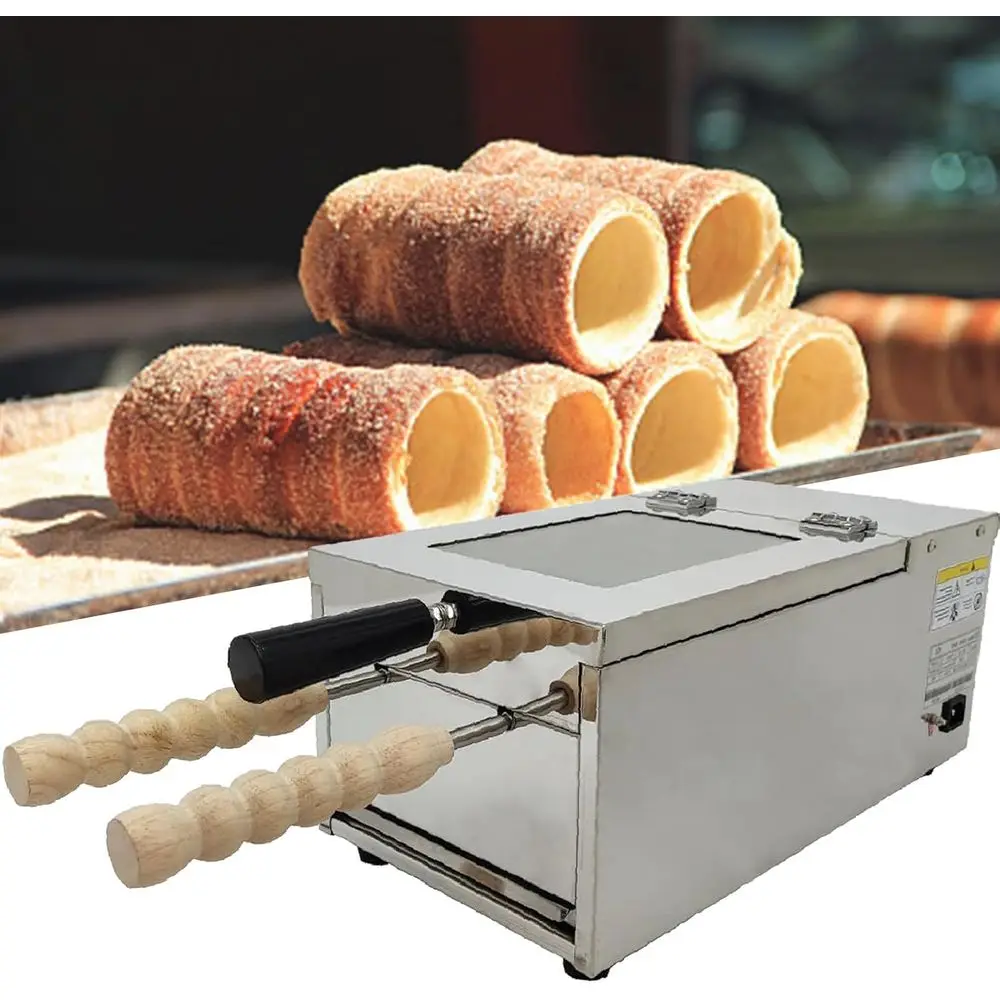 

Аппарат для приготовления вафельных рожков и венгерских хлебных рулетов, 110В, с роликами из нержавеющей стали