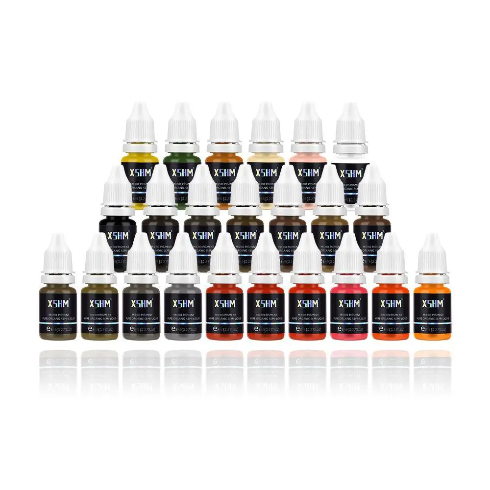8ml Tattoo Tinten semi permanente natürliche Microb lading Pflanzen pigment Permanent Make-up liefert Werkzeug für Körper kunst Tattoos Farbe