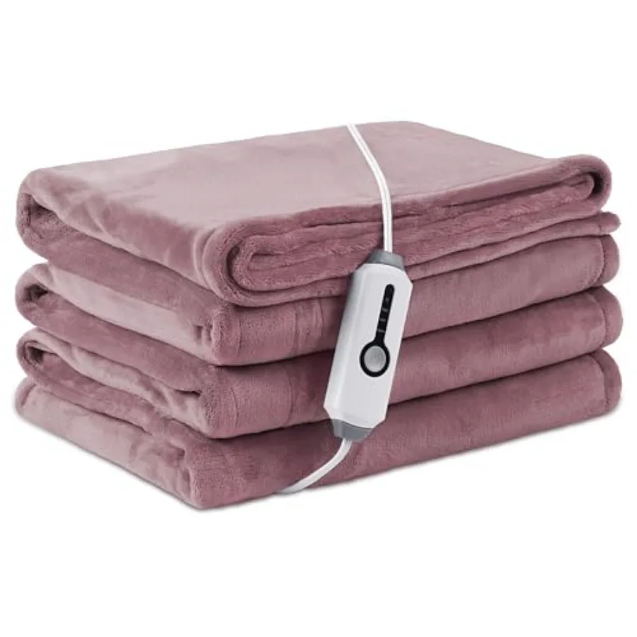 

Electric Heated Blanket Full Size 72"×84" Breathable and Luxurious Flannel Soft Warm Gift with Over-Heat Protection 4 Heating L