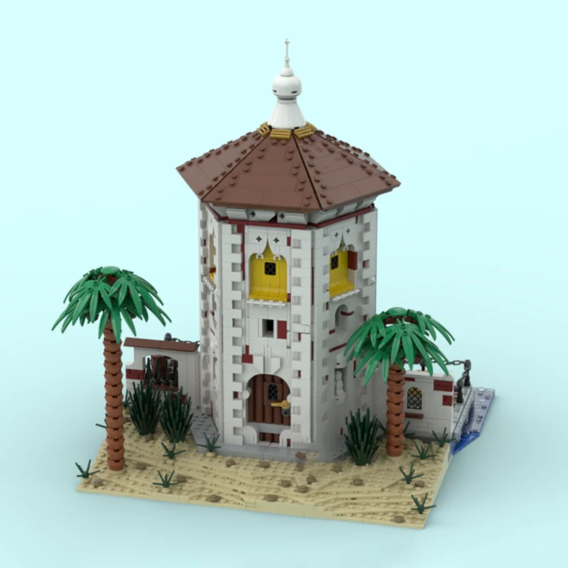 모듈형 도시 건축 모델 Moc 빌딩 블록 모듈형 라 토레 모델 기술 블록 크리스마스 DIY 장난감 건설 선물