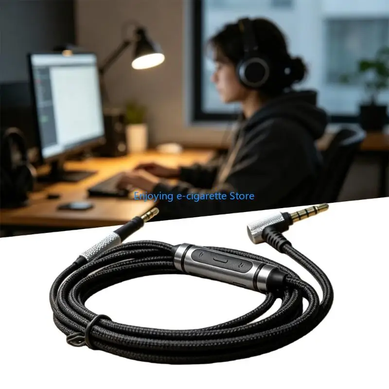 Verstärktes geflochtenes Hilfskabeldesign für M2OE-Headsets 1,5 Meter/59,06 Zoll Y4QF – Detail 9