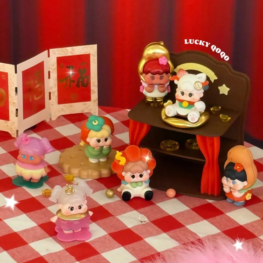 

New QOQO Lucky Every Day Blind Box Cute Desktop Ornament Trendy Figure Decoration Peripheral Creative Doll Surprise Bag Toy Gift