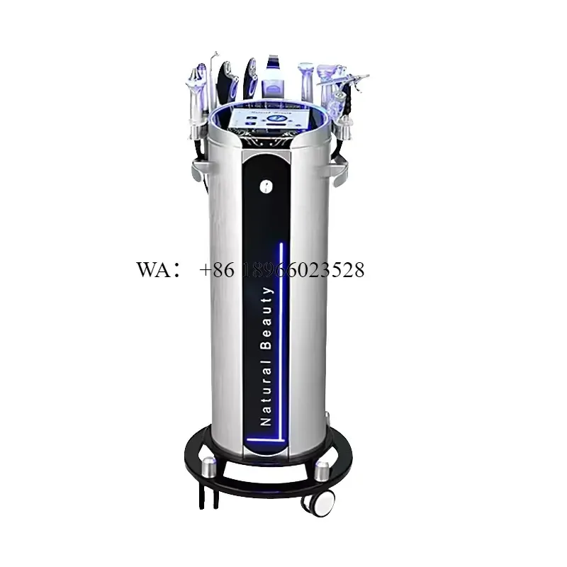 WMWMNU Premium 10 in 1 Oxygen Facial with Touch Screen Multifunction Care for Commercial Use Supports US
