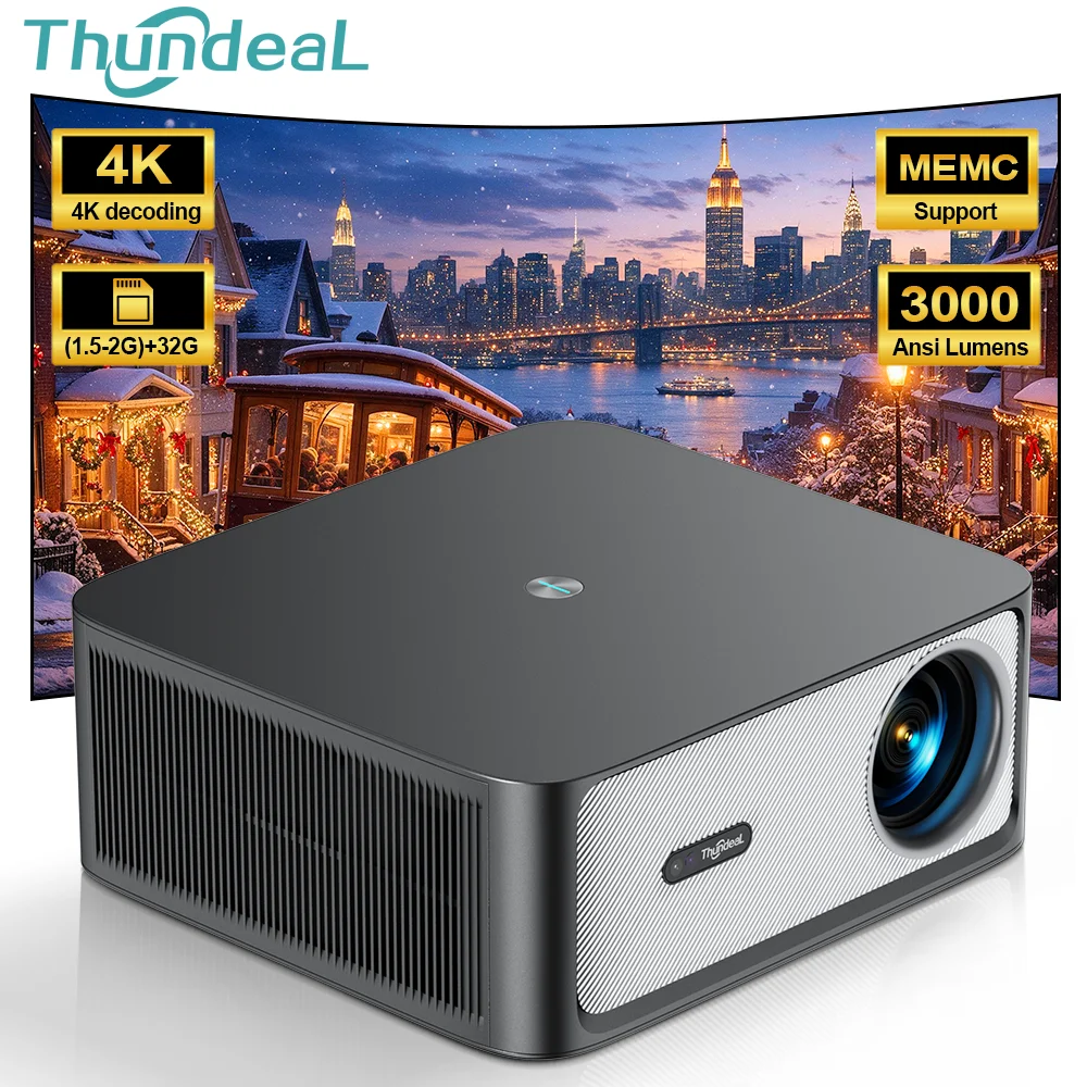 ThundeaL TD98 Pro Full HD Portable Projector Android 2K 4K WiFi TD98Pro Multimedia Smart Video Home Theater Game Beam Projector