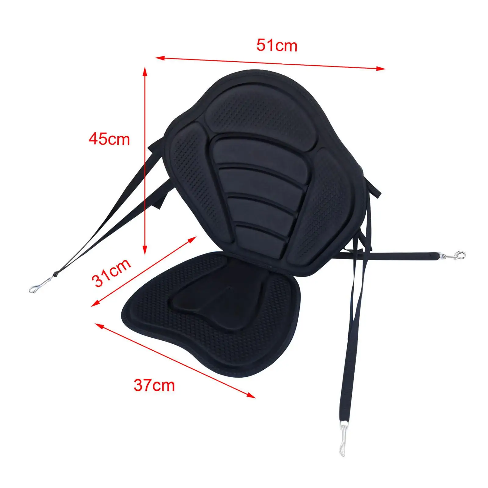Kayak Seat Easy Installation Lightweight with Back Support Waterproof Canoe Seat for Rafting Fishing Boat Canoeing Kayaking
