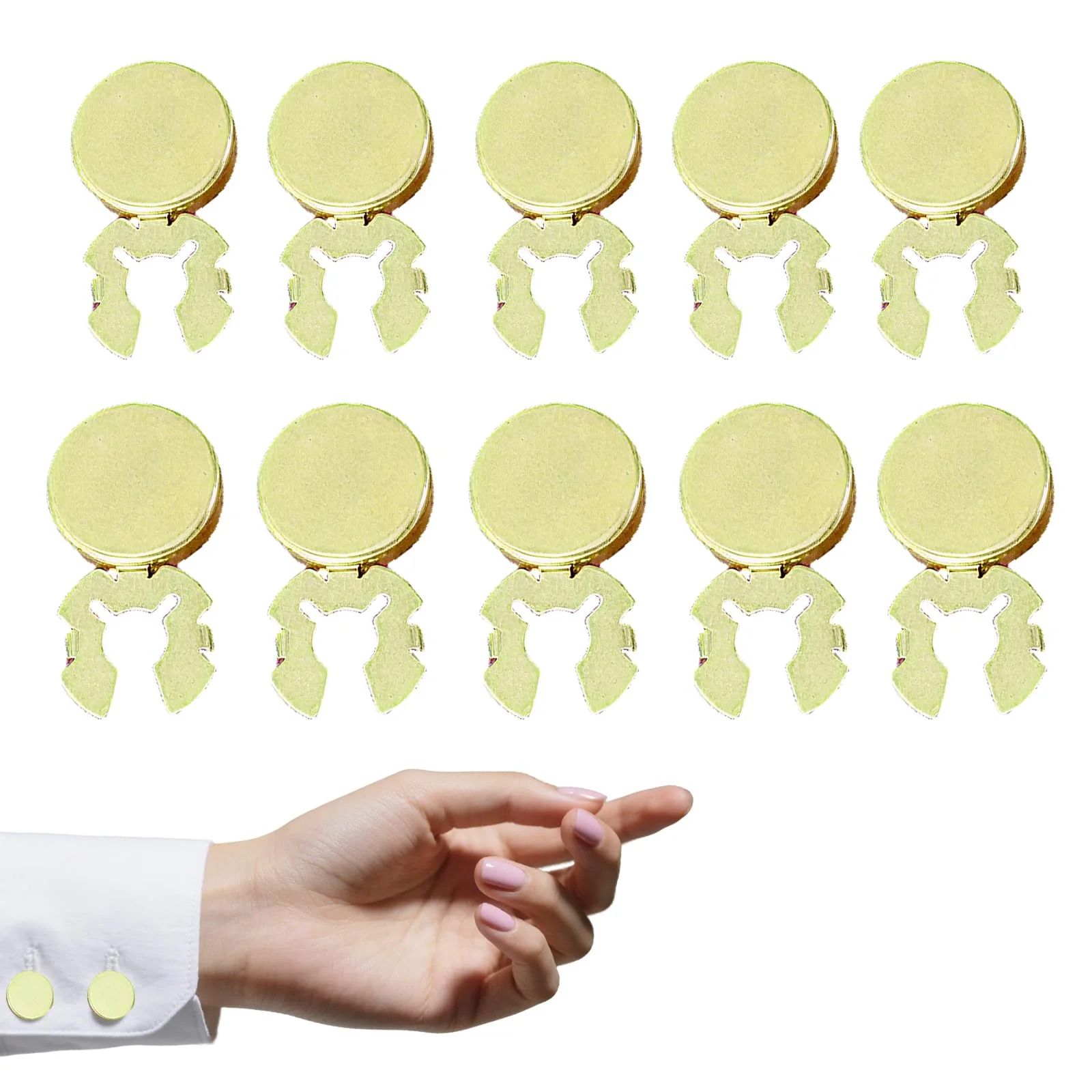 10pcs Metal Snap Button Closures- for DIY Clothing, Jewelry, and Craft Projects, DIY Craft Buttons, Decorative Snap Buttons