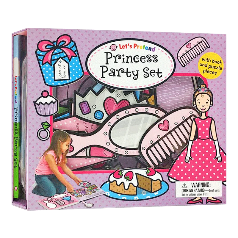 

Let's Pretend Princess Party Set, Children's aged 1 2 3 English books, Board Book 9780312504915