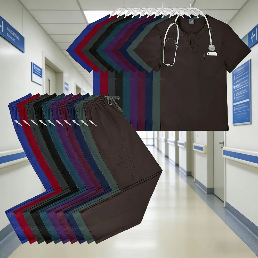 

Скрабы, униформа, женские однотонные скрабы для кормления, эластичная быстросохнущая рабочая форма, клиника для ухода за домашними животными, клиническая униформа