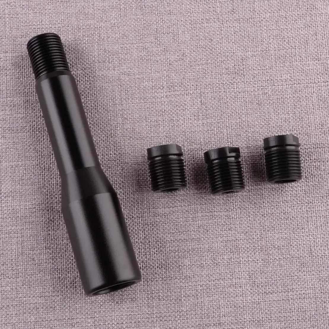 

Universal BManual Gear Shift Shifter Lever Knob Extension Rod Stick Adapter 8mm 10mm 12mm lack Aluminum alloy