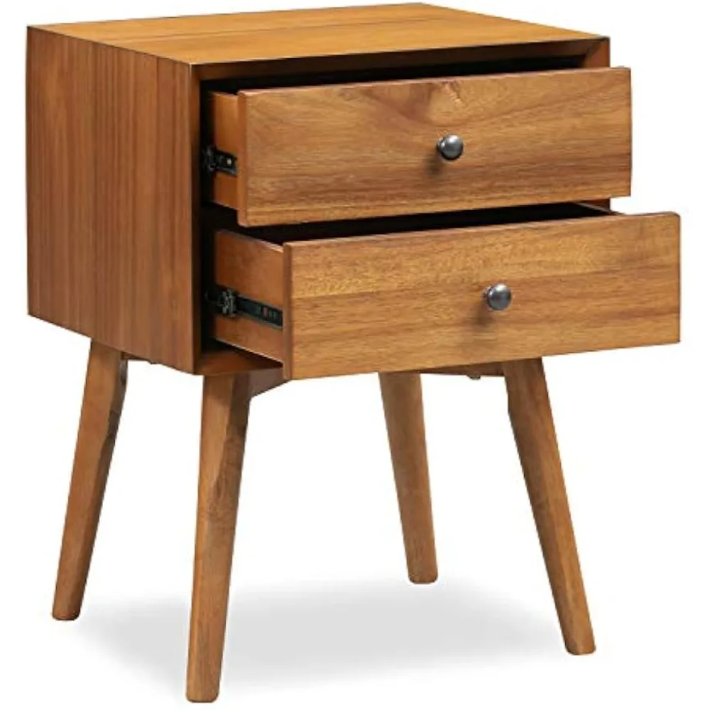 Table de chevet Edgemod Dorsey, marron clair