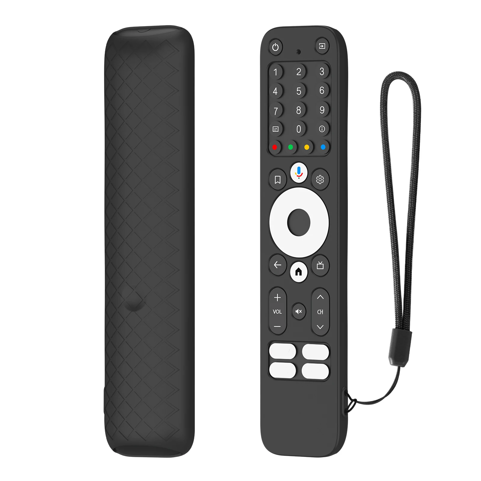 Carcasa de silicona suave para Homatics Box R 4K, cubierta protectora antideslizante con cordón