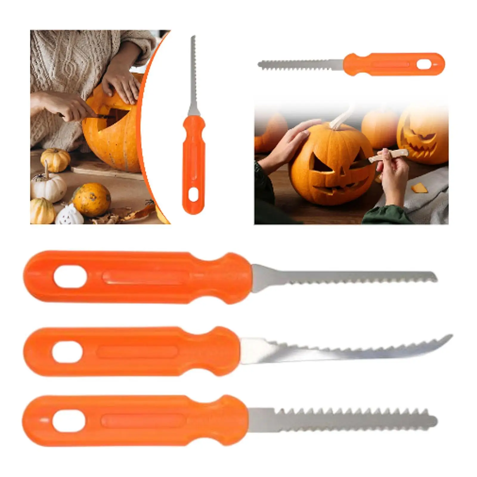 

Halloween Pumpkin Carving Tool Sculpting Knife Versatile Lightweight Multipurpose Supplies for Pumpkin Lantern DIY Art Crafts