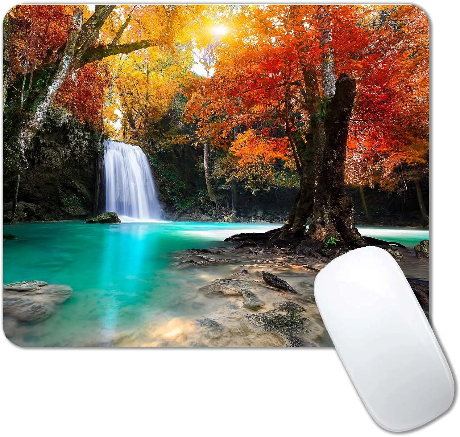 

High Quality Natural Scenery Printing Gaming Mousepad Gamer Mouse Mat Keyboard Mats Desk Pad Mousepads 22x18cm For Computer