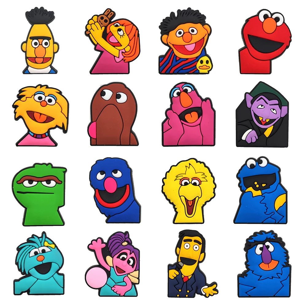 16-100 Stück Bestseller Cartoon-Kekse Gelber Vogel Monster-Serie PVC-Schuhzubehör Abnehmbare DIY Kreative Schuhdekorationen – Detail 12