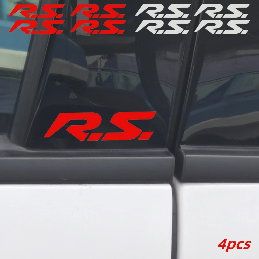 4 Uds., pegatinas para pilar central de coche, para Renault Zoe Clio Twingo Duster Megane Koleos Trafic Kwid Espace Master Symbol Kadjar