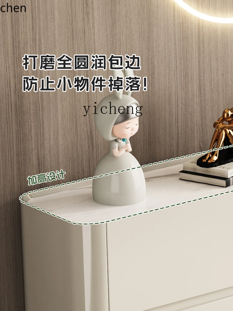 YFY Bedroom Chest of Drawers Simple Modern Tailstock Storage Cabinet Narrow Chest of Drawers Light Luxury Storage Locker