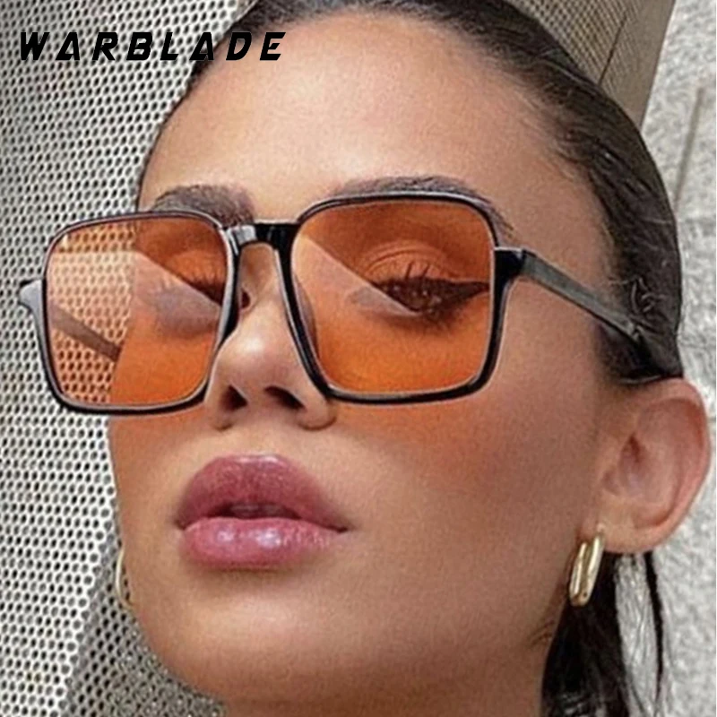 

New Fashion Classic Oversized Square Sunglasses Women Men Trendy Brand Designer Glasses Traveling Driving Eyewear Female UV400