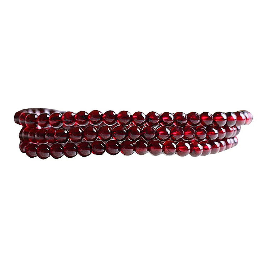 Garnet Looser Beads Jewlery Bracelet Semi-finished Handcraft Round Beed DIY