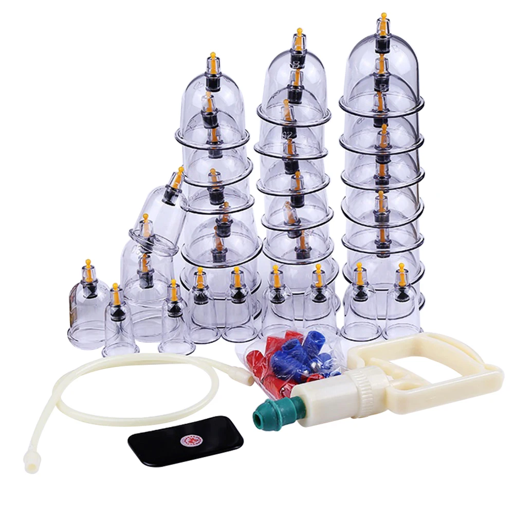

32pcs 1 Set Of Magnetic Therapy Cupping Device Silicone Suction Cups For Massage Therapy Blood Circulation Back Massager Tool