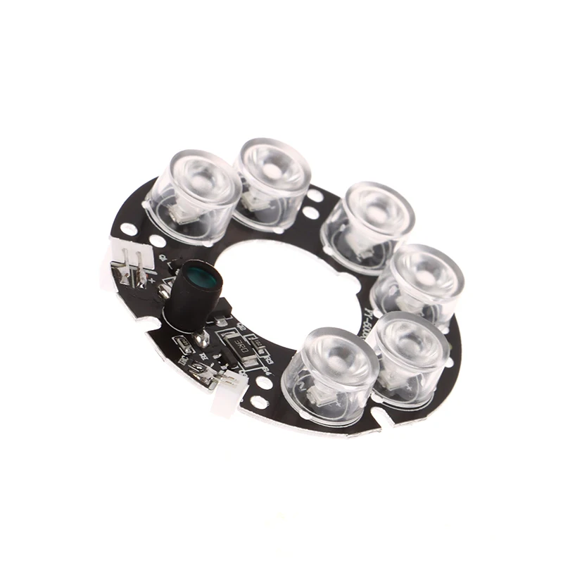 Witrue New 6pcs Array LED IR Leds Infrared Board For CCTV Cameras Night Vision (53mm Diameter)