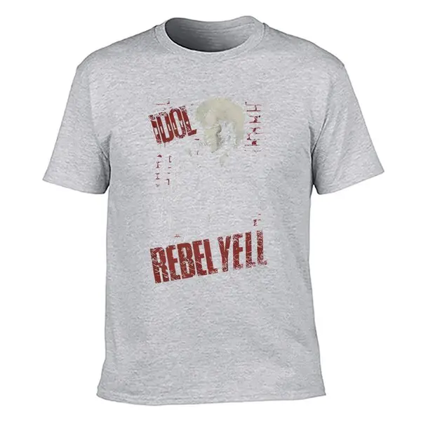 Billy Idol Brick Wall Rebel Yell T Shirt Licensed Rock Band Merchdandise Black2024 High quality Brand T shirt Casual