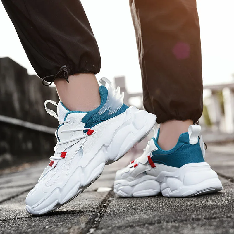 2025 موضة جديدة منصة أحذية الأب الرجال ins ميناء أحذية أنيقة الذكور شخصية شعبية الترفيه احذية الجري #2