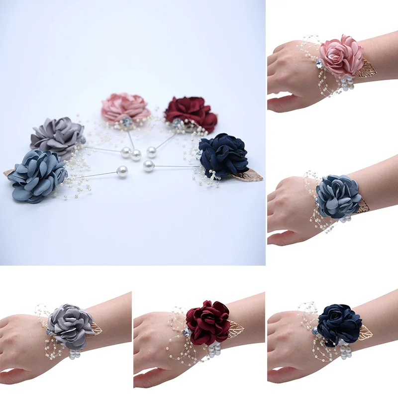 Fleurs Artificielles pour Demoiselle d'Honneur, Corsage de Poignet, Décor de ix, Accessoires de Bal pour Patients, 16%