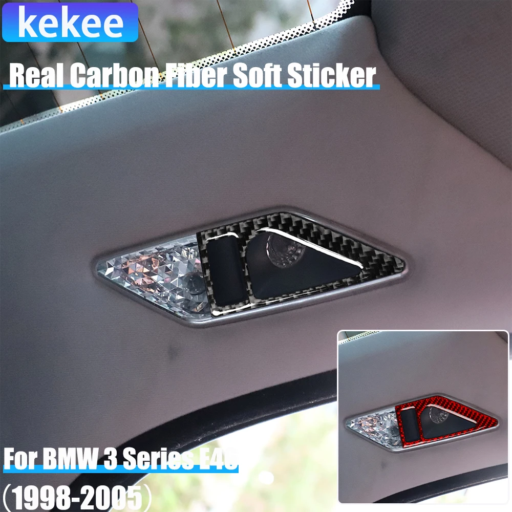 

Настоящие автомобильные аксессуары из углеродного волокна, наклейка на заднюю лампу для чтения для BMW 3 серии E46 1998 1999 2000 2001 2002 2003 2004 2005