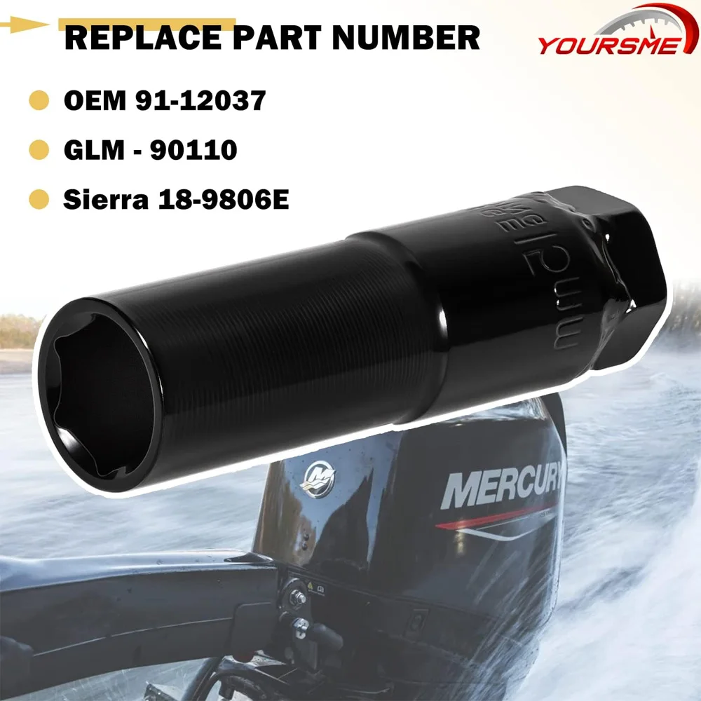 Shift Cable Tool Socket for Mercruiser Alpha One Gen I Gen II, MC-1, R, MR Replace 91-12037 90110 18-9806E