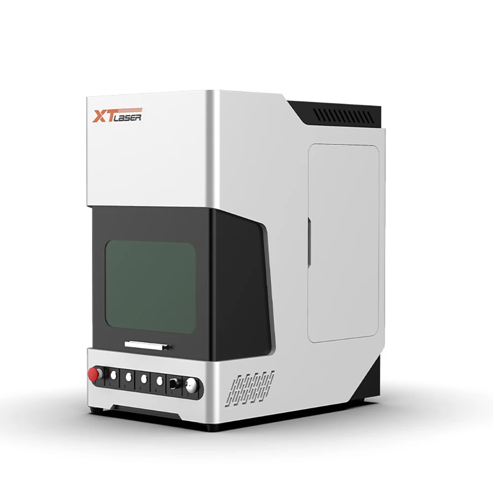 Enclosed laser marking machine for keyboard marking supports DXF PLT AI graphics format