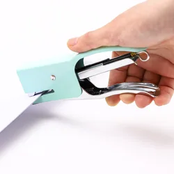1pc No Nails No Staples Stapling Machine Metal Stapler Plier Packaging Plier Stapler 10-16 Sheets Capacity