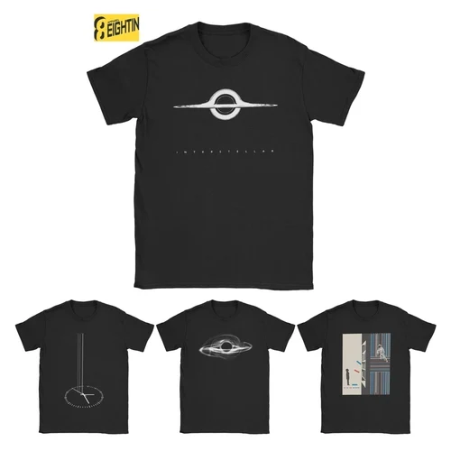 Camiseta de ciencia ficción espacial para hombre, Camisa de algodón puro, manga corta, cuello redondo, Estilo Vintage