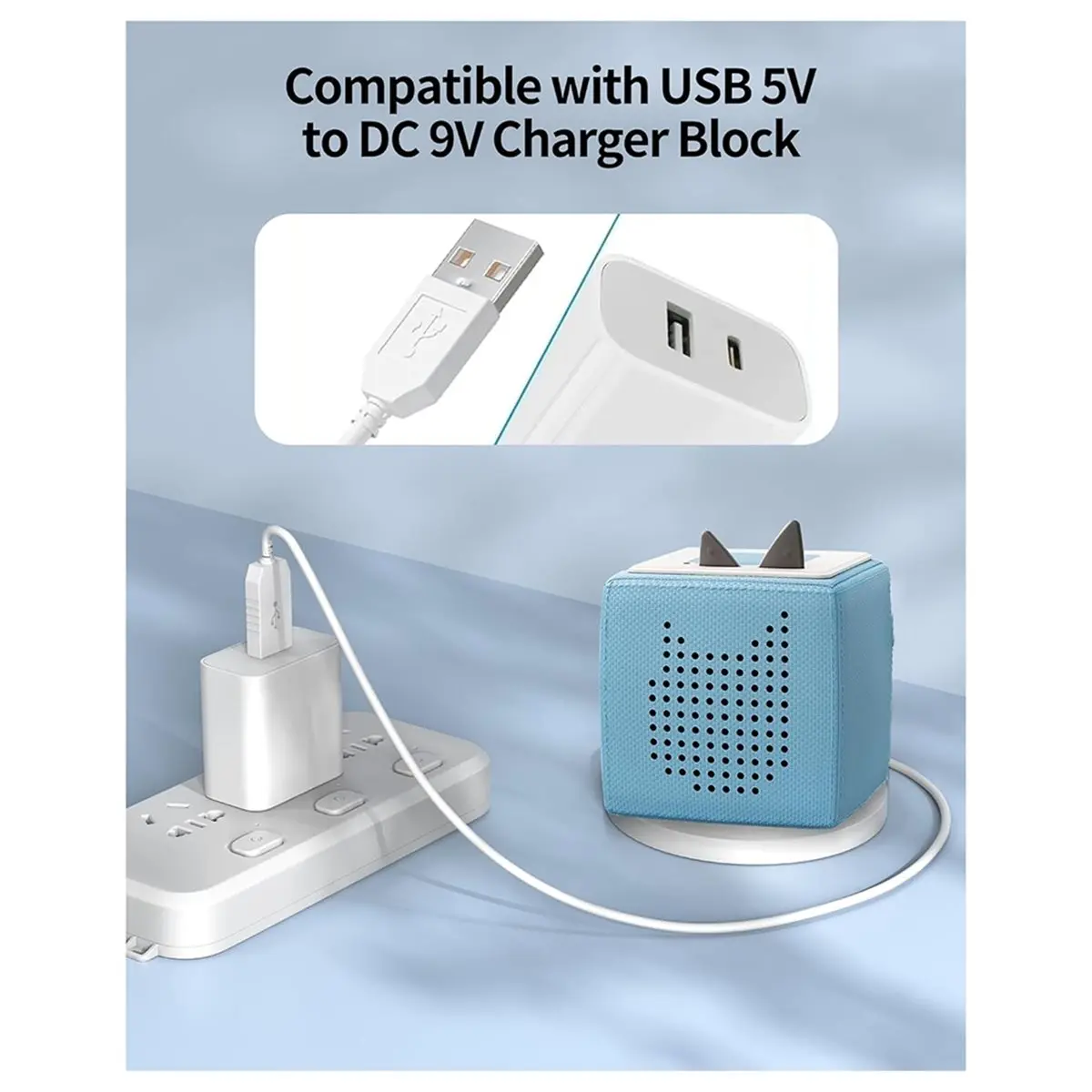 ( ▲ ★ Зарядное устройство USB для Toniebox, замена зарядной базы и кабеля питания для аудиоплеера TonieBox.