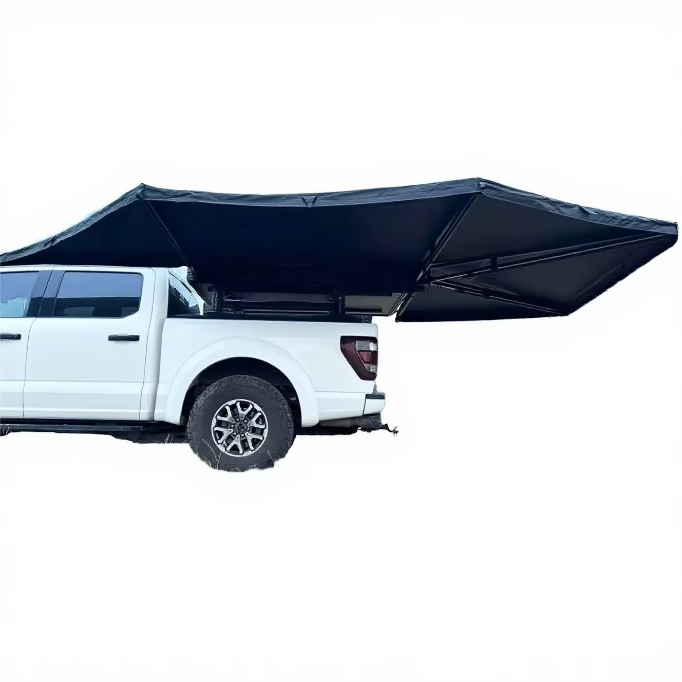 

High Quality 270 Car Awning With Fan-Shaped Quick-Opening Design Rainproof Waterproof Rooftop Tent for Outdoor Camping SUV