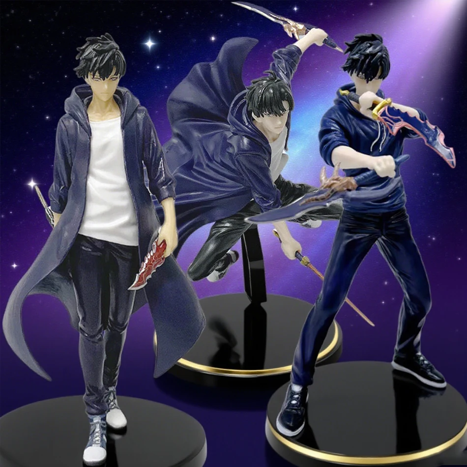 Gorąca Sprzedaż Solo Leveling Shadow King Sung Jinwoo Cheng Xiaoyu Model Ręczny Ozdoba na Biurko Figurka Akcji Kolekcja Anime Prezent