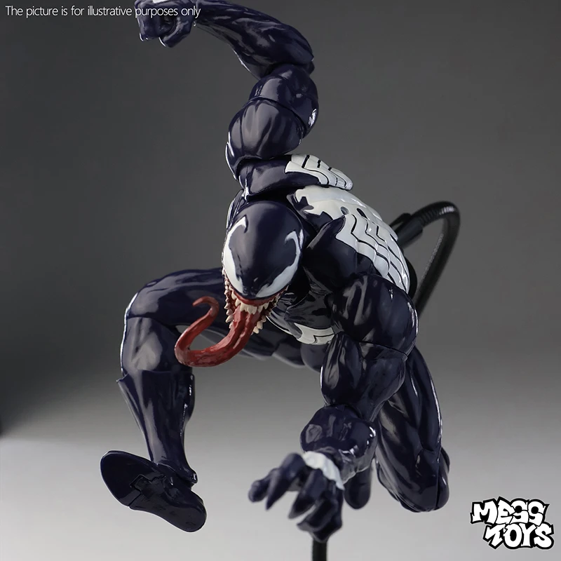 

Mess Toys Black Venom Spider Figure Fatal Neighbour Symbiote Spider Black Spider Action Figure Collection Model Toys Boys Gift