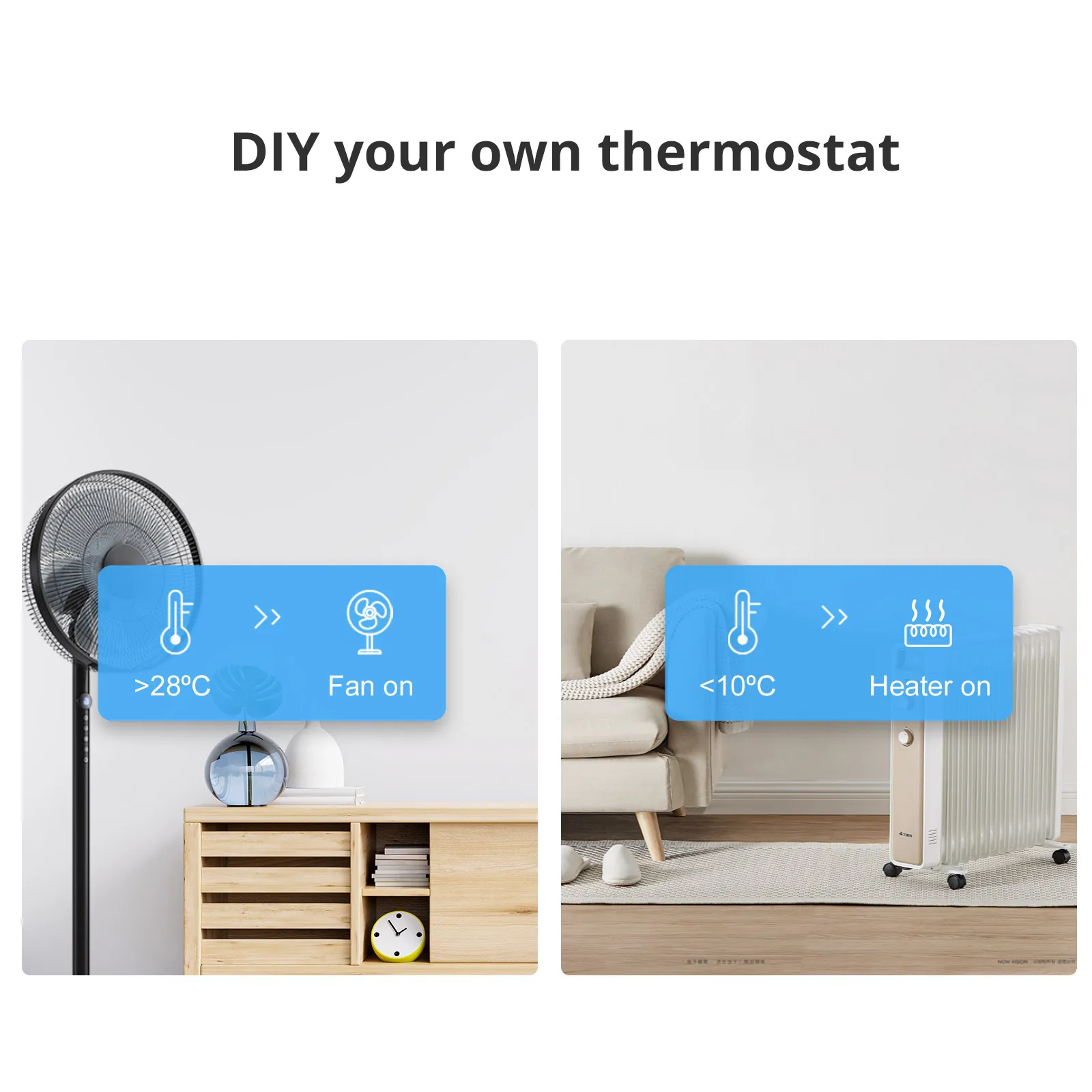 Woolley ZigBee Smart Temperature and Humidity Sensor Smart Home Indoor Hygrometer Real-Time Monitor Alexa Google Voice Control