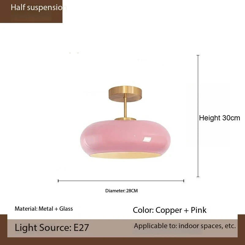 Nordic Glass Pendent Lamp Simple and Elegant Lighting Fixture for Bedrooms Dining Rooms Parlor Bar Settings Creative Luminaire