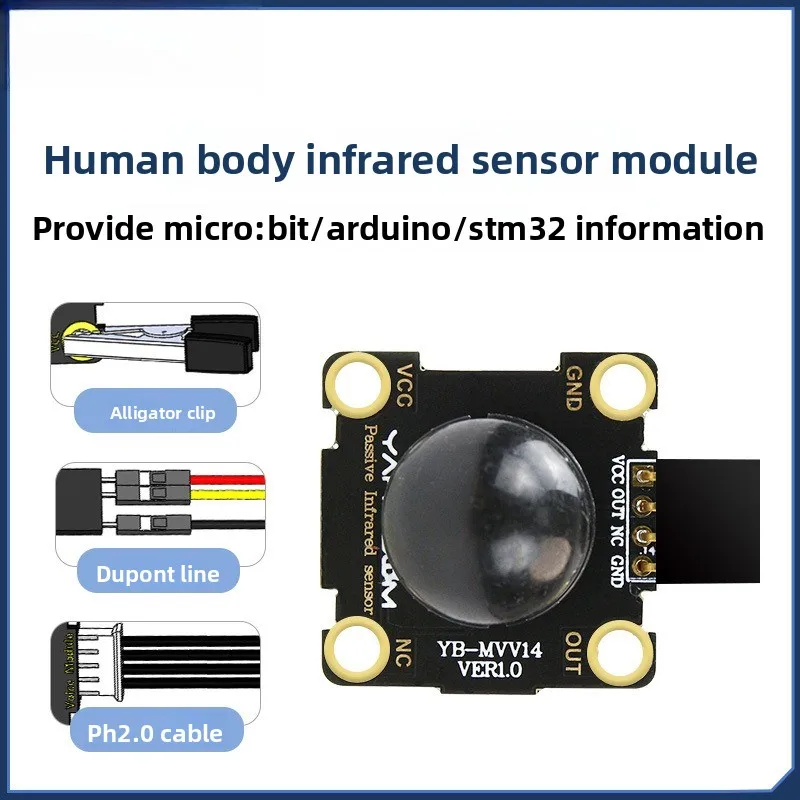 High Sensitivity Human Body Infrared Module Thermoelectric Induction Sensor for STM32 & UNO