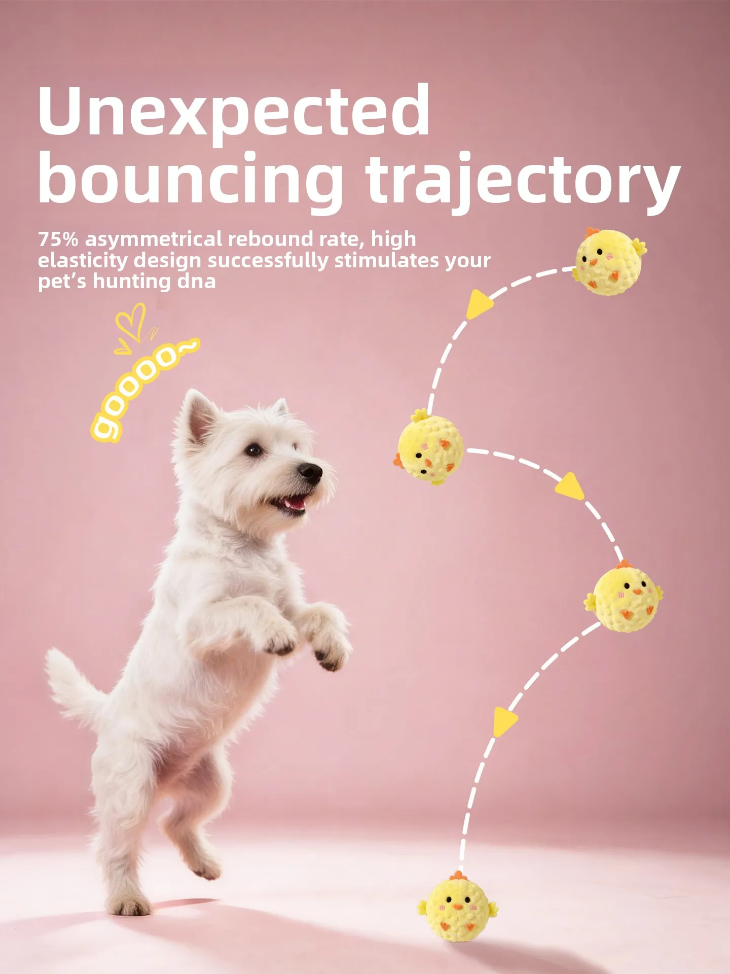 Mini-Plüsch-Quietschball für Hunde, niedliches Tierdesign, kaubeständig, interaktives Apportierspielzeug, Puzzle für Welpen, Angstlinderung – Detail 1
