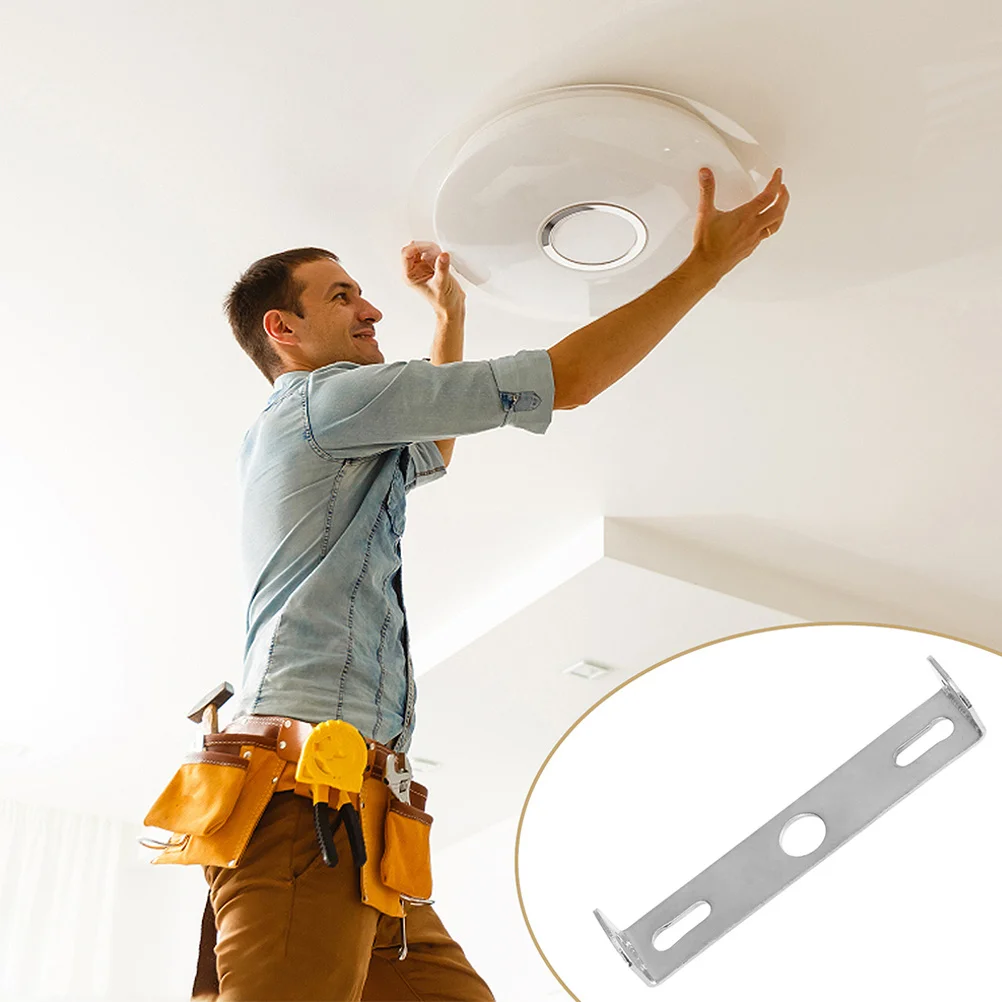 

4 set Light Fixture Mounting Bracket 100Mm Silver Plate For Ceiling Pendant Chandelier Sconce Lamp Crossbar Hardware Support