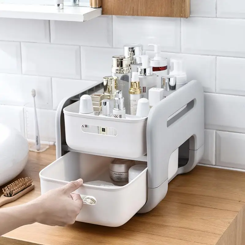 Kitchen Bathroom Multi-layer Floor-standing Storage Rack Plastic Material Utility Cart Organization Shelf Kitchen Storage