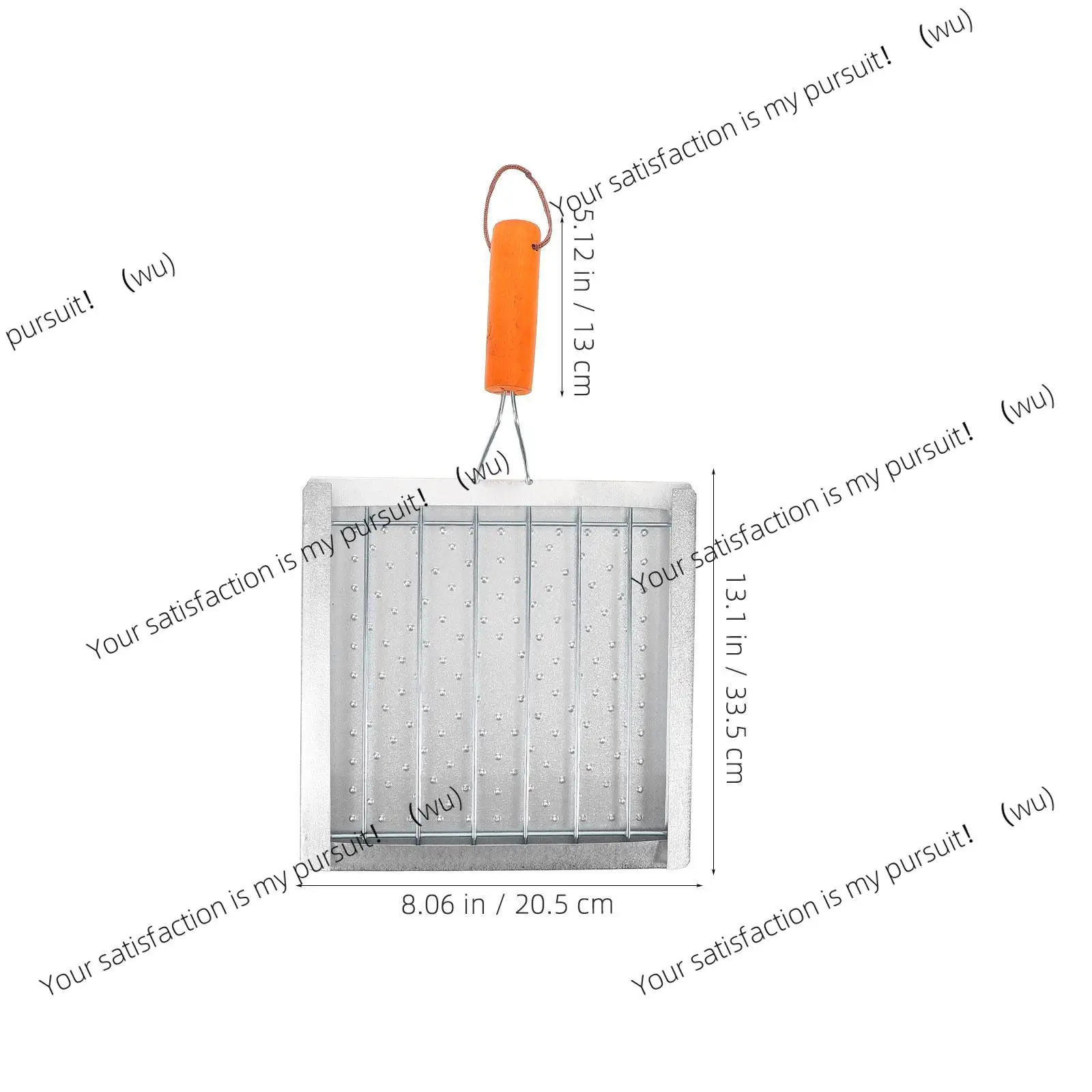 Stainless Steel Portable Barbecue Tool With Wooden Handle Camping Stove Toaster Bread Grilling Rack Outdoor Tableware