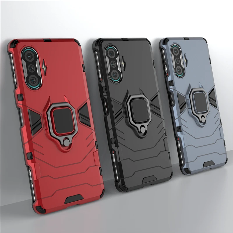 For Xiaomi Redmi K40 Gaming Case Cover For Xiaomi Redmi K40 Gaming Cover Armor Shell Finger Ring Hard PC Protective Phone Case