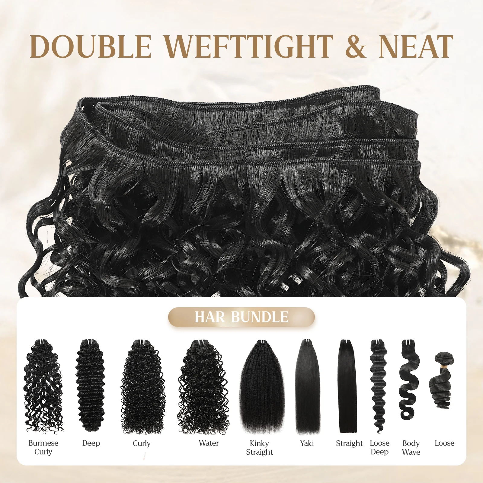 Wacur 12A حزمة موجة فضفاضة شعر بشري حقيقي مضفر تمديد 12-30 بوصة أسود طبيعي 100% عذراء شعر ريمي تمديد للمرأة