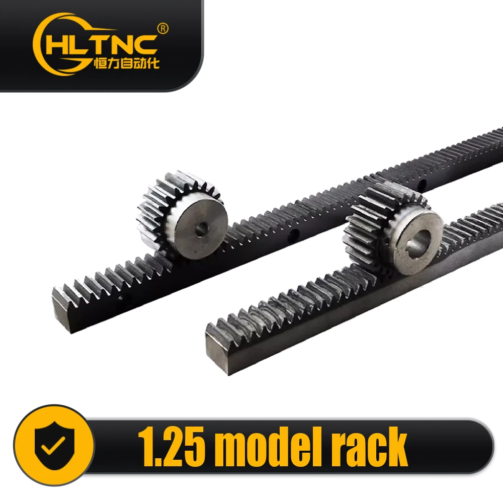HLTNC Straight / Helical Tooth Gear Rack With Mounting Holes 1M/1.25M/1.5M/2M/2.5M/3M /4M/5M/6M/8M Length Customization for Cnc
