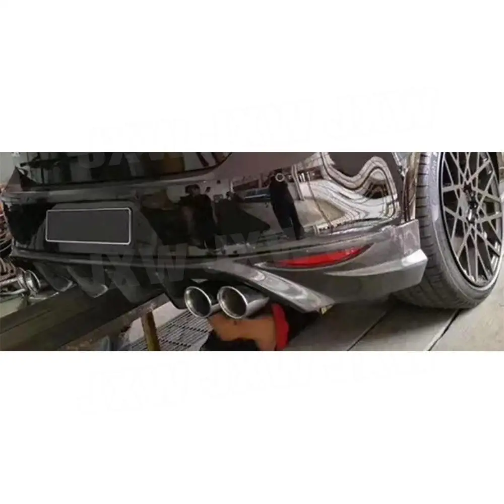 High Quality Carbon Fiber Rear Bumper Lip Diffuser for Volkswagen Golf 7 MK7 GTI Hatchback 2014 - 2017 O Style FRP