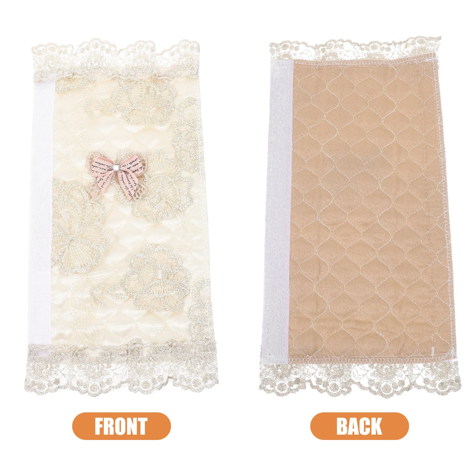 

1Pair Door Handle Cover Lace Embroidery Design Refrigerator Fridge Protector Elegant European Style Home Decor