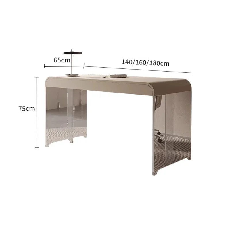 Drijvend Modern Kantoorbureau Acryl Poten Studie Ontwerper Schrijfcomputer Desk Receptie Dressoir Mesa De Escritorio Meubelen